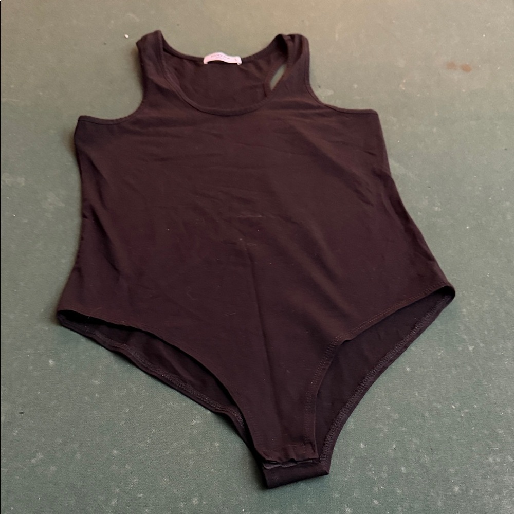 Black Sleeveless Bodysuit. CAJA # 1 D